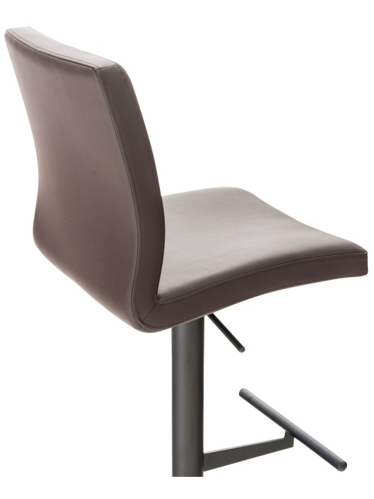 Scaun de bar Cadiz imitatie piele, maro