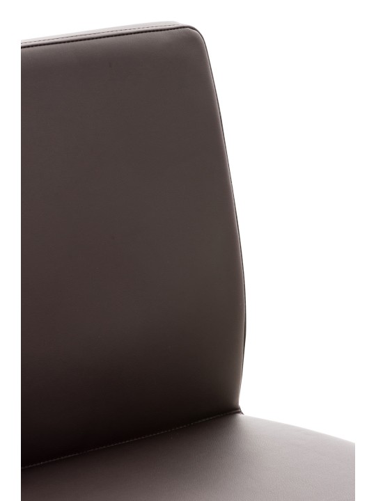 Scaun de bar Cadiz imitatie piele, maro