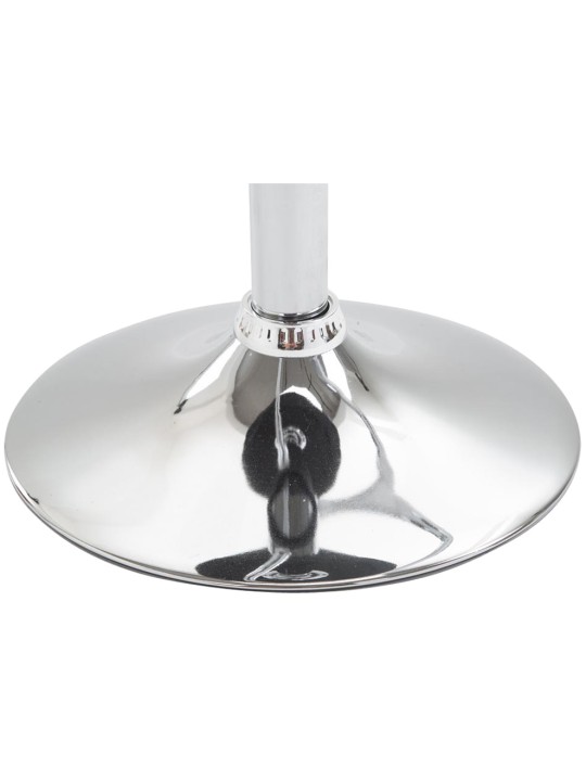 Set 2 taburete de bar Lazio imitatie piele C, negru