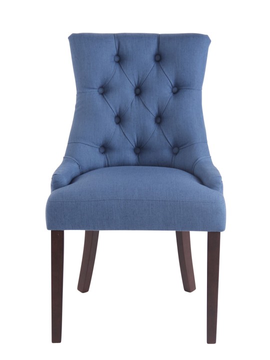 Set 2 scaune de sufragerie Aberdeen stofa antic, albastru