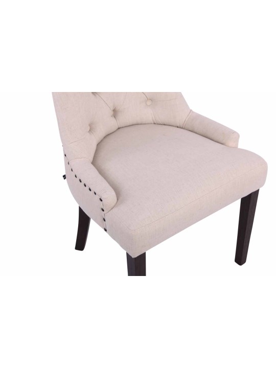 Set 2 scaune de sufragerie Aberdeen stofa antic, crem Set 2 scaune de sufragerie Aberdeen stofa antic, crem