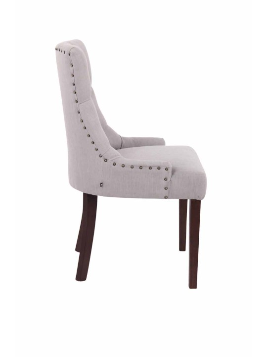 Set 2 scaune de sufragerie Aberdeen stofa antic, gri