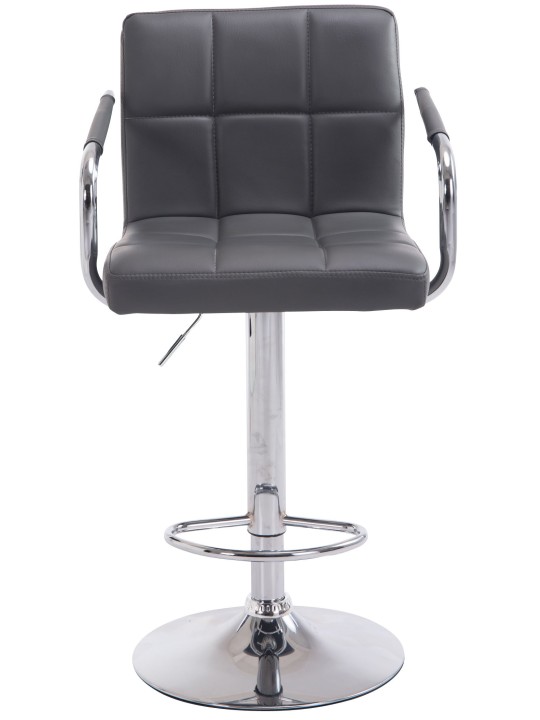 Scaun de bar Lucy V2 cromat, gri