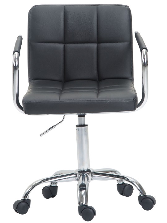 Scaun de birou Lucy V2 imitatie piele, gri