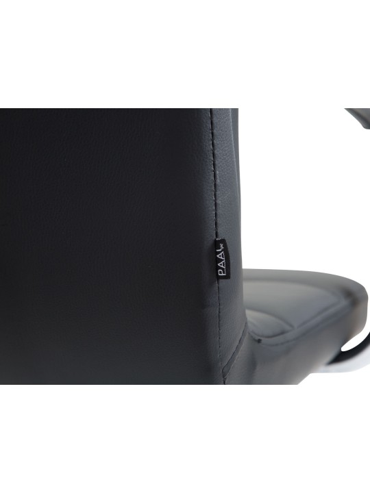 Scaun de birou Lucy V2 imitatie piele, negru