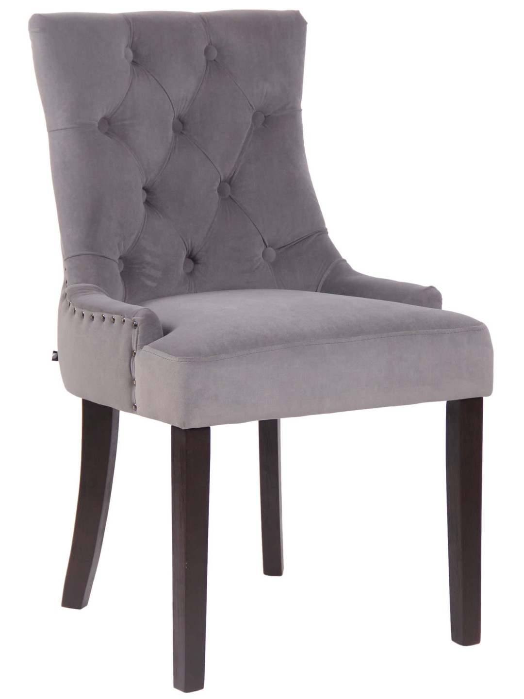 Scaun de sufragerie Aberdeen catifea antic, gri