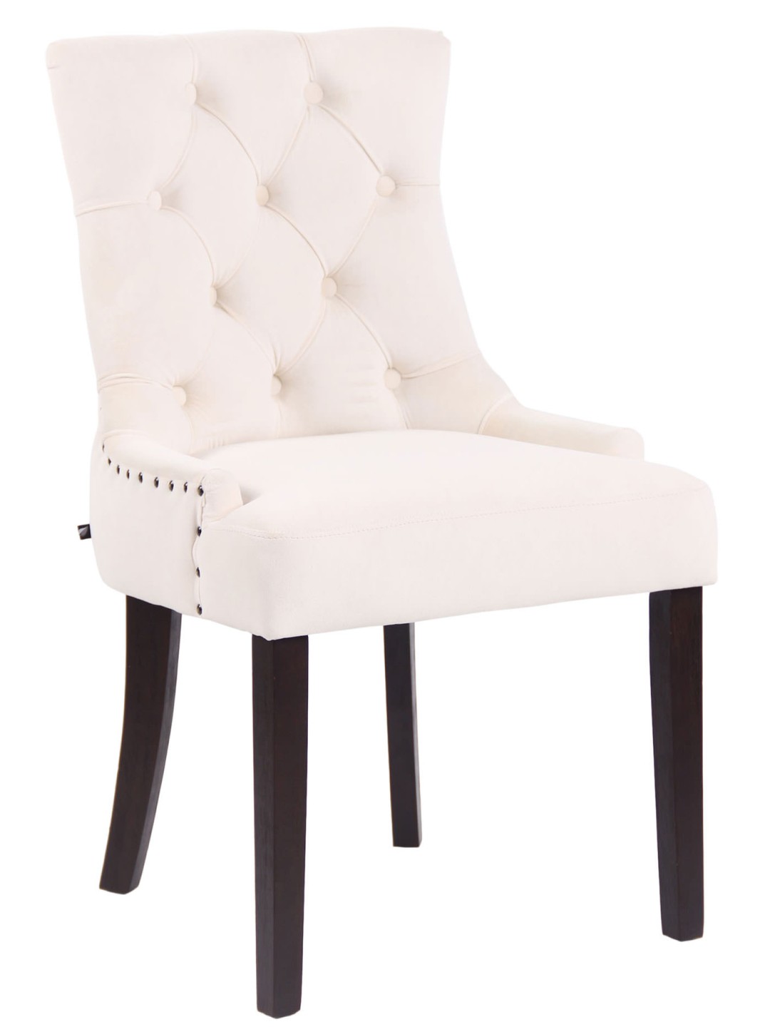 Scaun de sufragerie Aberdeen catifea antic, crem