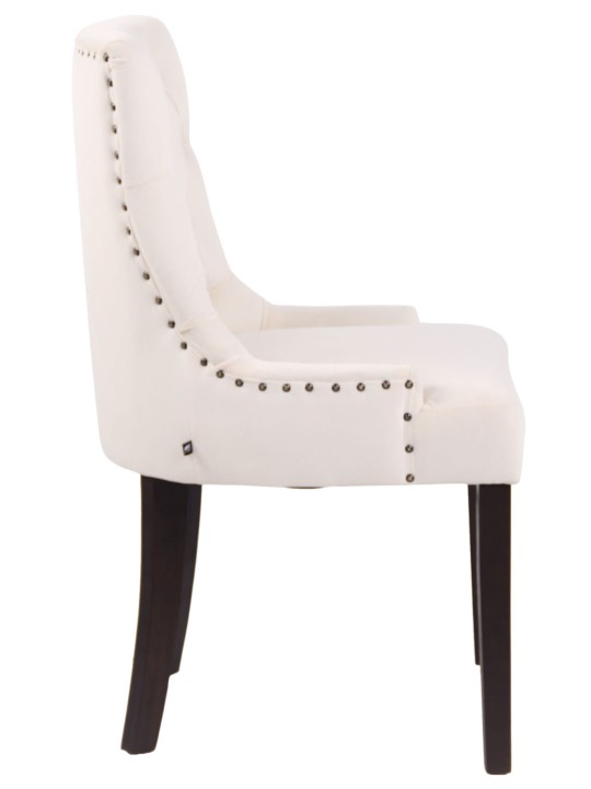 Scaun de sufragerie Aberdeen catifea antic, crem