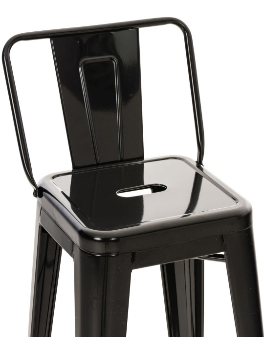 Scaun de bar Mason, negru