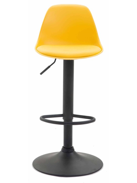 Set 2 scaune de bar Kiel plastic, galben