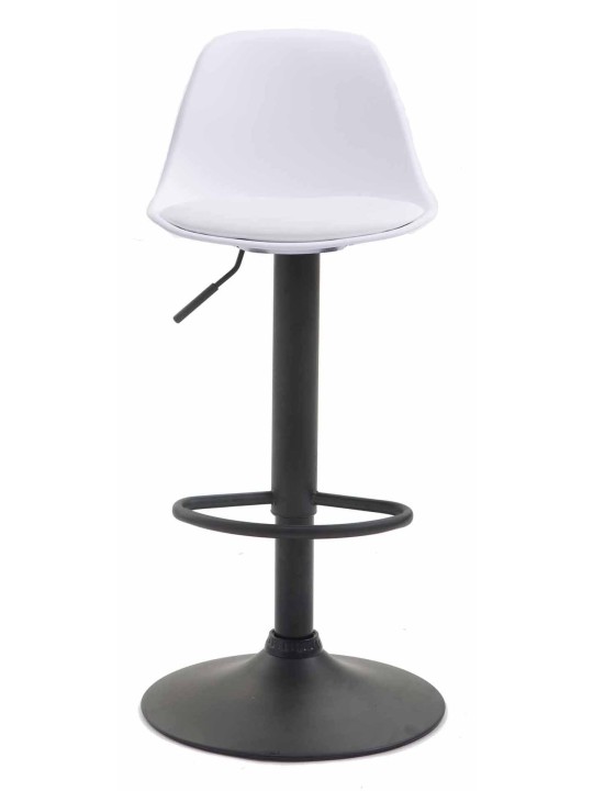 Set 2 scaune de bar Kiel plastic, alb Set 2 scaune de bar Kiel plastic, alb