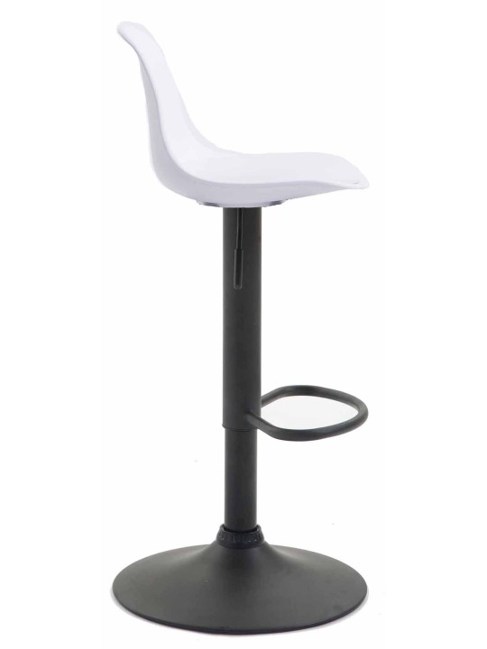 Set 2 scaune de bar Kiel plastic, alb Set 2 scaune de bar Kiel plastic, alb