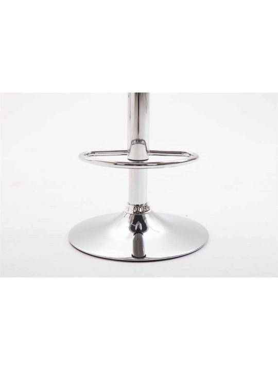 Set 2 scaune de bar Kiel plastic crom, galben