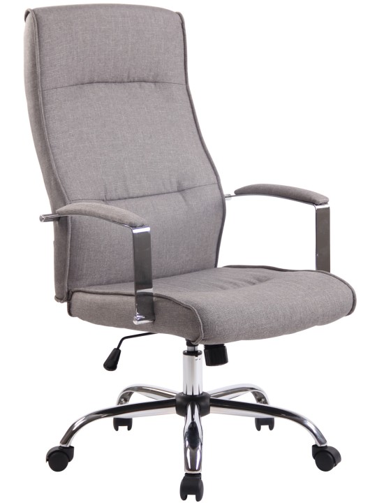 Scaun de birou țesătură Portland, gri