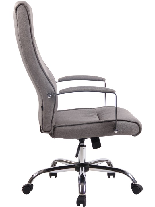 Scaun de birou țesătură Portland, gri