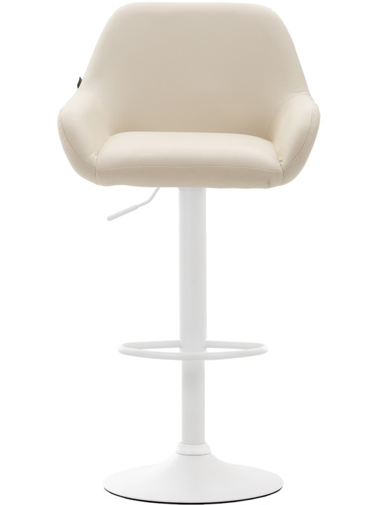 Scaun de bar Braga imitatie piele, crem