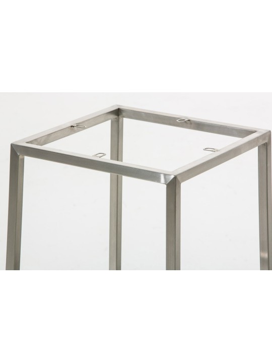 Set 2 scaune de bar Montreal 85 stofa otel inoxidabil, gri închis