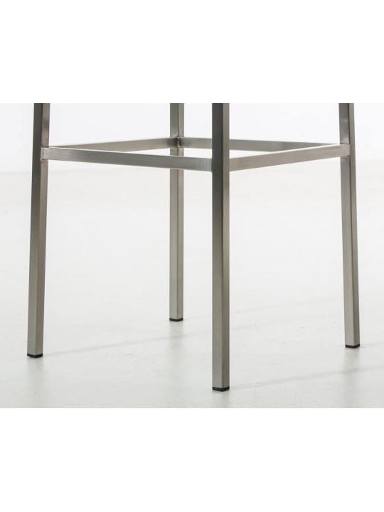 Set 2 scaune de bar Montreal 85 stofa otel inoxidabil, gri închis