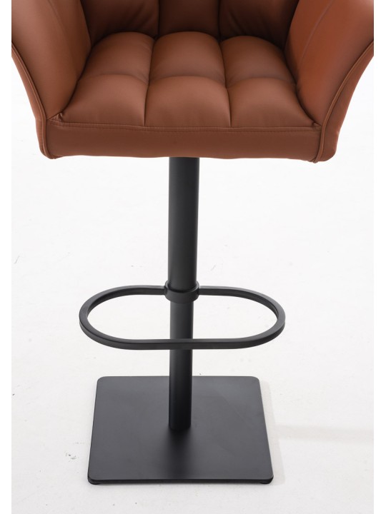 Set 2 taburete de bar Damaso imitatie piele, maro deschis