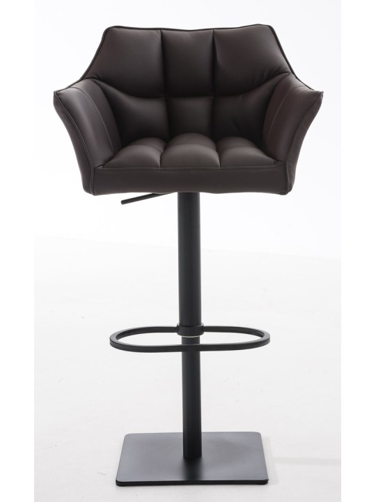 Set 2 taburete de bar Damaso imitatie piele, maro Set 2 taburete de bar Damaso imitatie piele, maro
