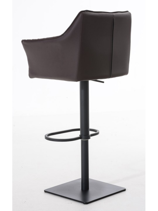 Set 2 taburete de bar Damaso imitatie piele, maro Set 2 taburete de bar Damaso imitatie piele, maro