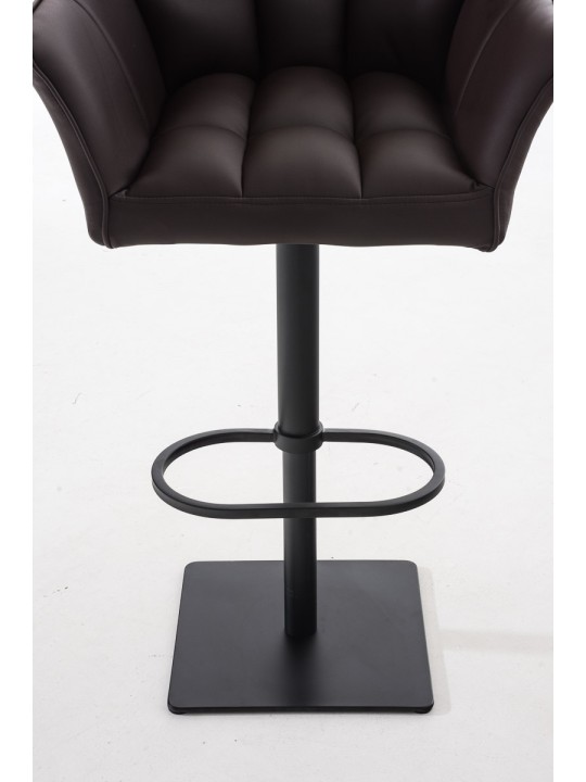 Set 2 taburete de bar Damaso imitatie piele, maro Set 2 taburete de bar Damaso imitatie piele, maro
