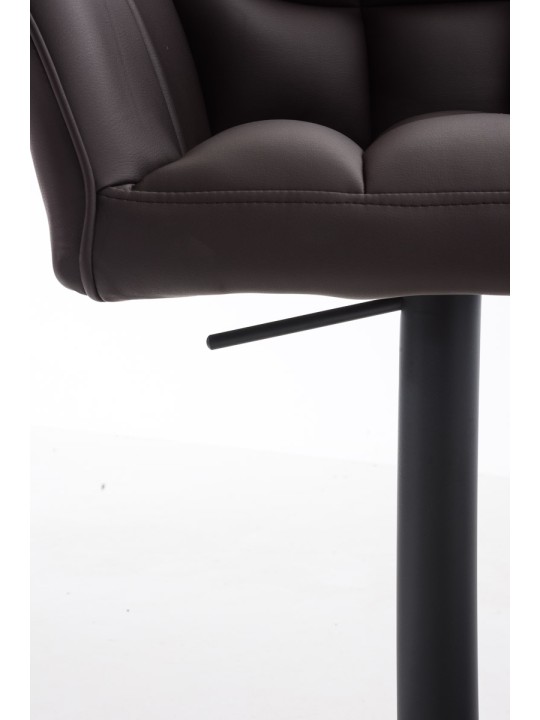 Set 2 taburete de bar Damaso imitatie piele, maro Set 2 taburete de bar Damaso imitatie piele, maro