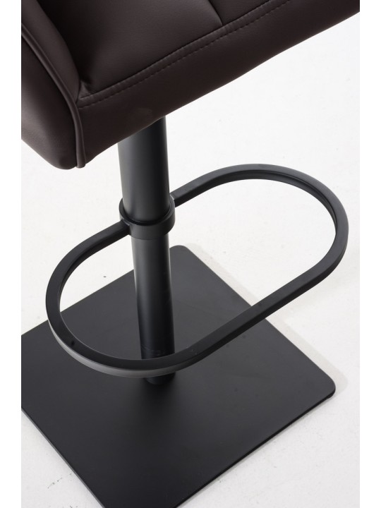 Set 2 taburete de bar Damaso imitatie piele, maro Set 2 taburete de bar Damaso imitatie piele, maro