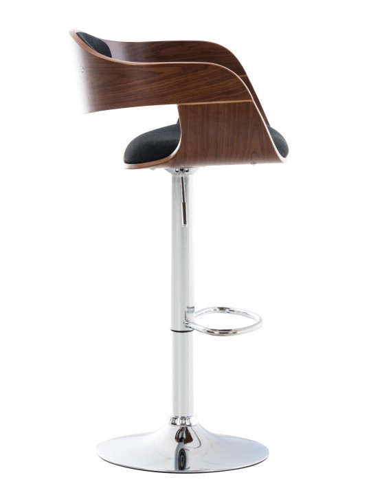 Set 2 scaune de bar Kingston C stofa, nuc/negru Set 2 scaune de bar Kingston C stofa, nuc/negru