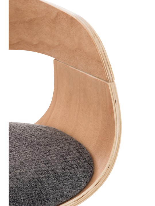 Set 2 scaune de bar Kingston C stofa, natural/gri deschis Set 2 scaune de bar Kingston C stofa, natural/gri deschis