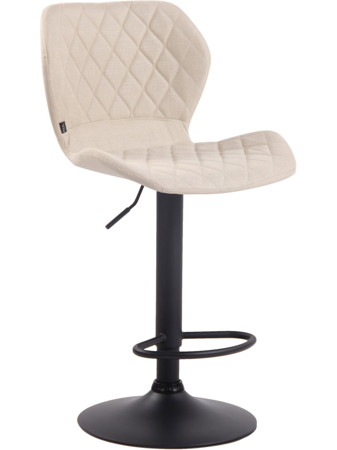 Scaun bar stofa pluta, crem