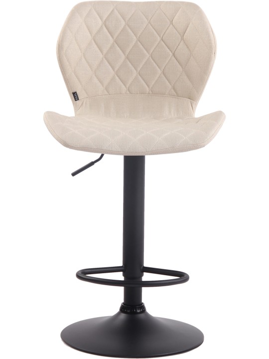 Scaun bar stofa pluta, crem