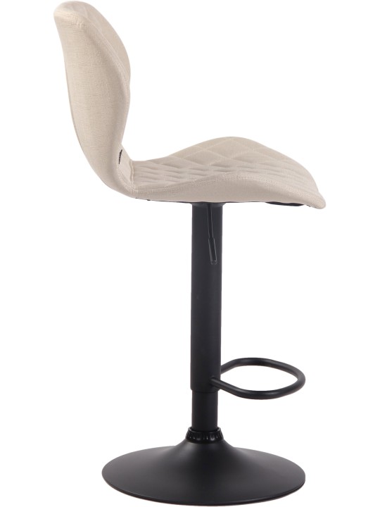 Scaun bar stofa pluta, crem