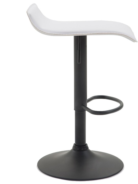 Scaun de bar Dyn V2 piele artificiala, alb