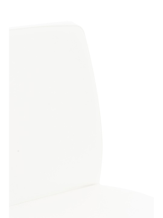 Set 2 taburete de bar Cadiz imitatie piele, alb