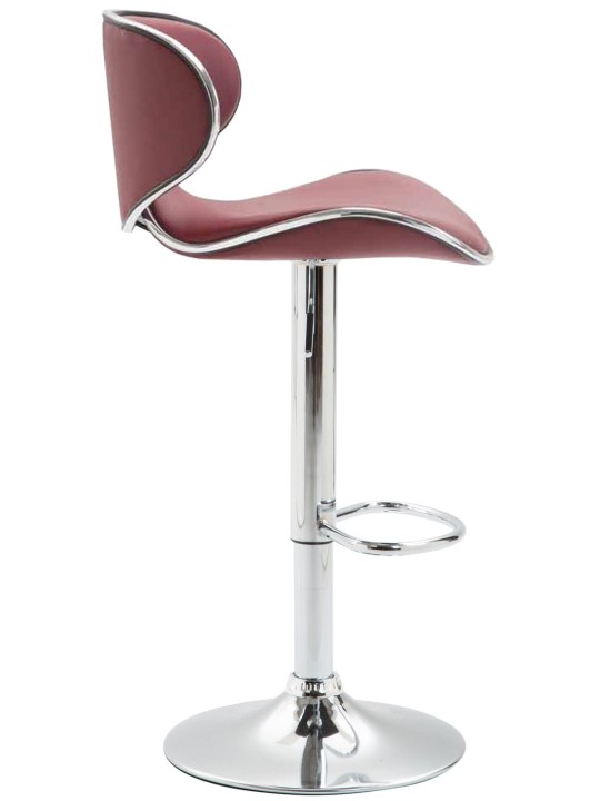 Scaun de bar Las Vegas V2 cromat, bordo