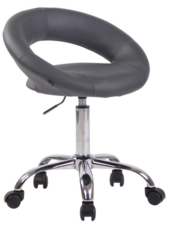 Scaun de lucru Olinda piele artificiala, gri