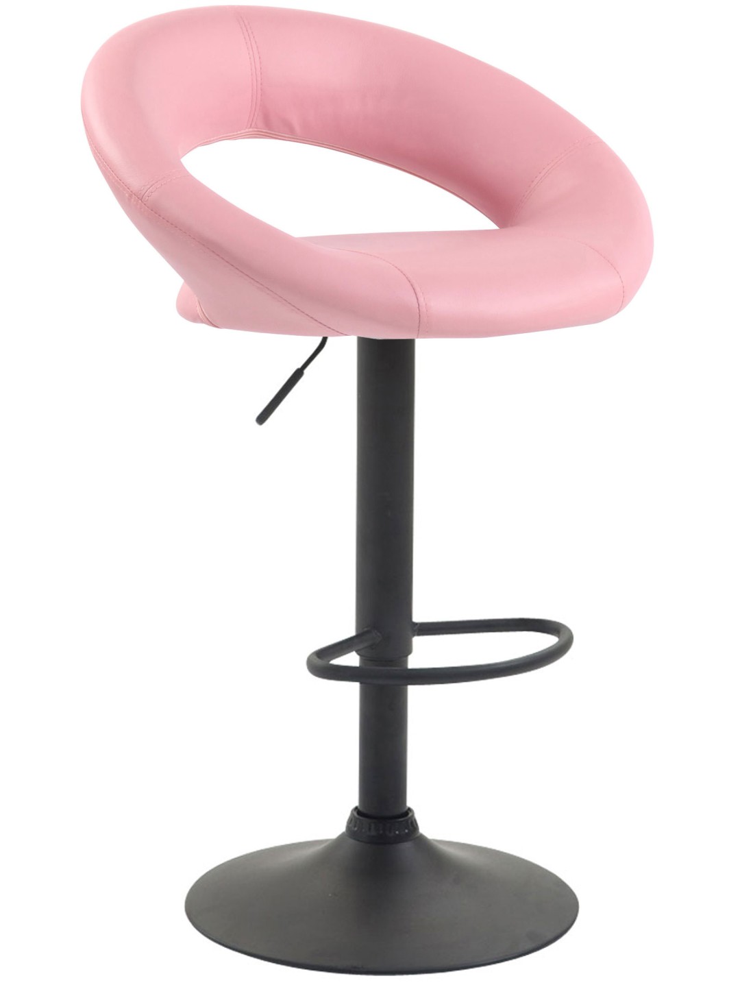 Taburet de bar Olinda piele artificiala, roz