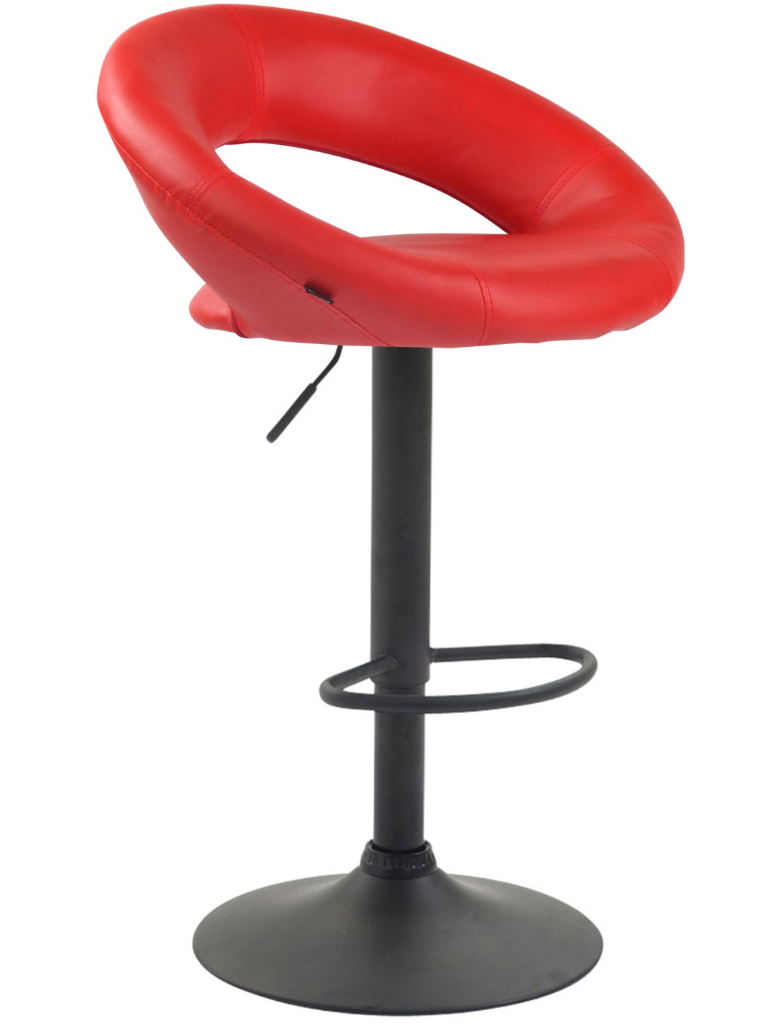 Taburet de bar Olinda piele artificiala, roșu