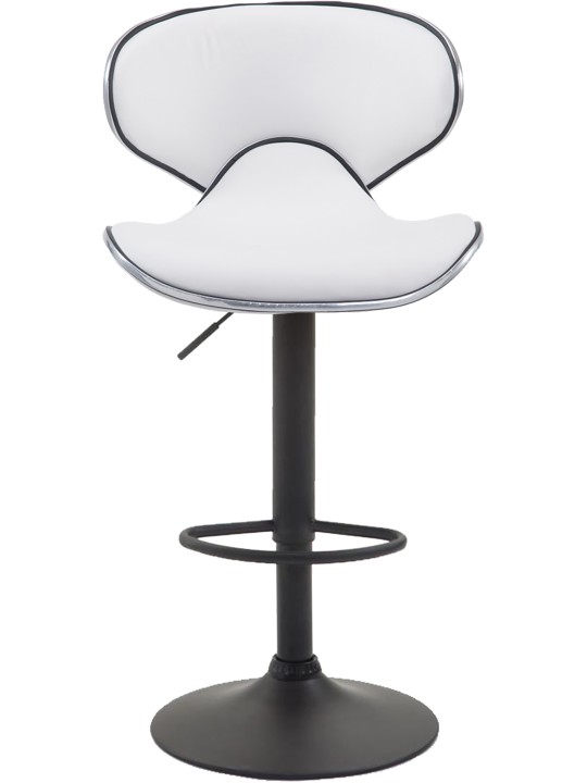 Set 2 scaune de bar Las Vegas V2 imitatie piele, alb Set 2 scaune de bar Las Vegas V2 imitatie piele, alb