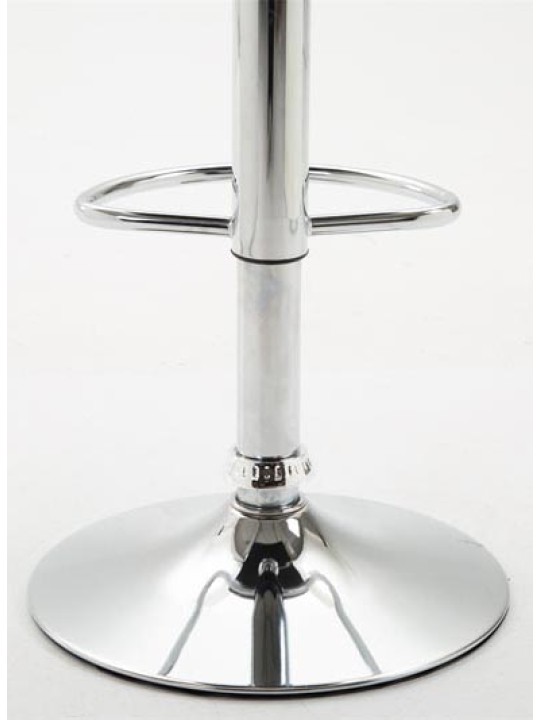 Set 2 taburete de bar Dyn V2 imitatie piele crom, alb Set 2 taburete de bar Dyn V2 imitatie piele crom, alb