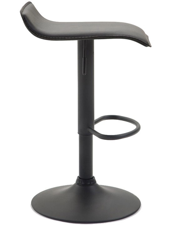 Set 2 taburete de bar Dyn V2 piele artificiala, negru Set 2 taburete de bar Dyn V2 piele artificiala, negru