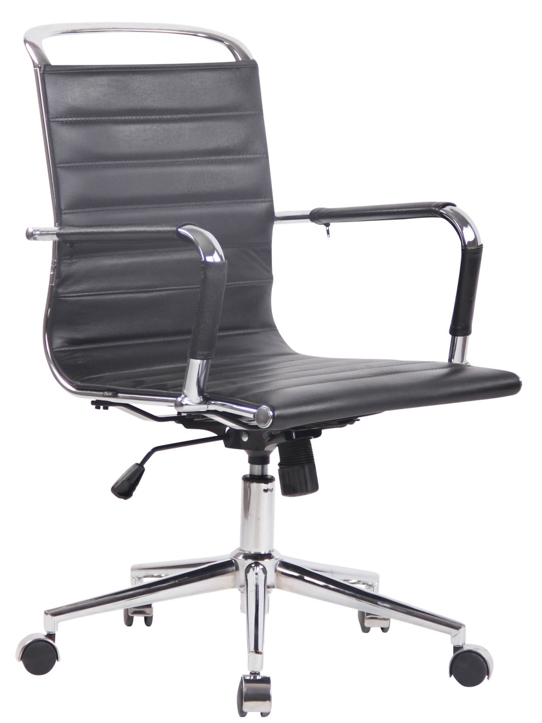 Scaun de birou Barton piele naturala, negru