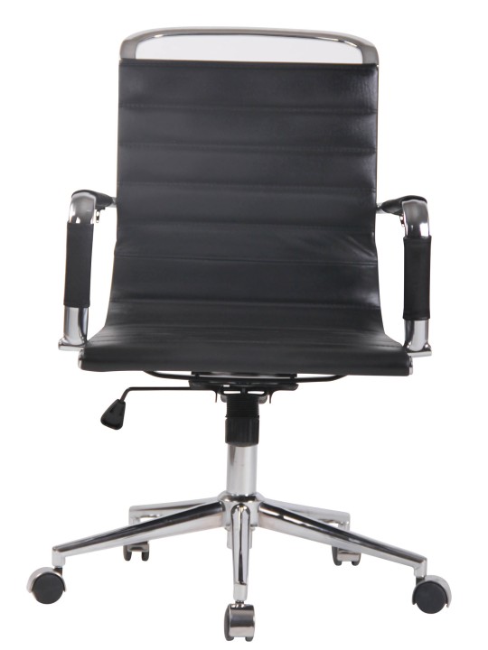 Scaun de birou Barton piele naturala, negru