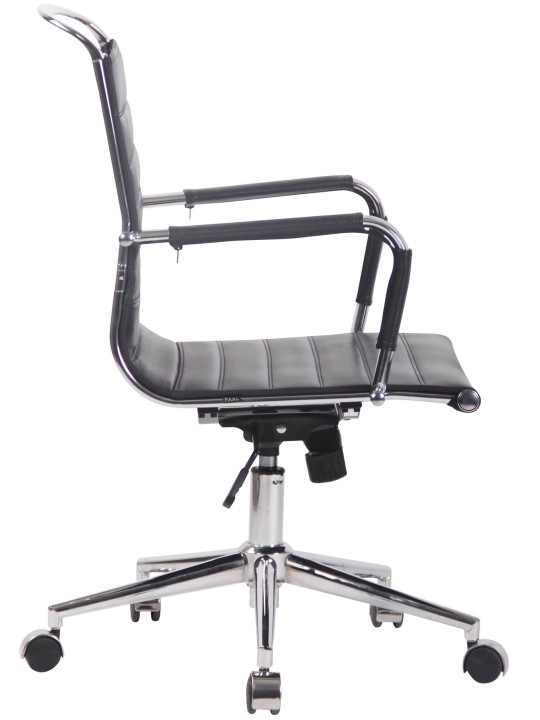 Scaun de birou Barton piele naturala, negru