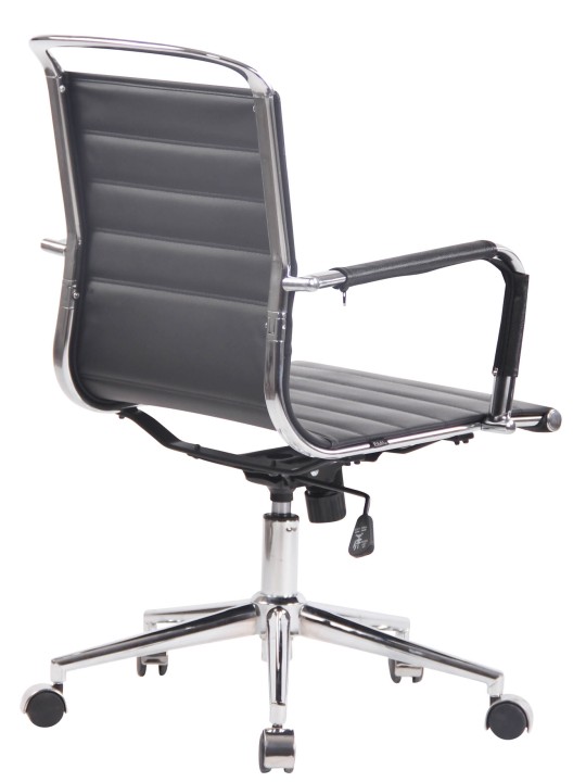 Scaun de birou Barton piele naturala, negru