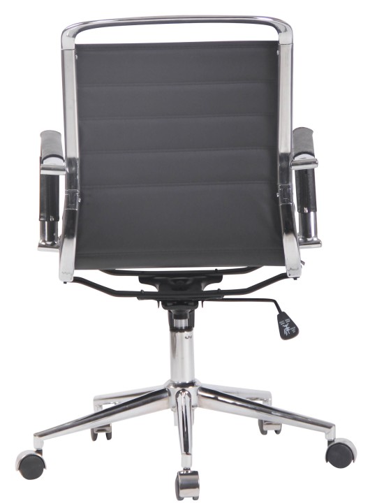 Scaun de birou Barton piele naturala, negru