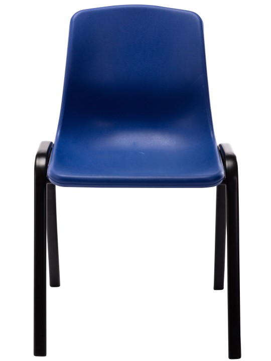 Set 4 scaune stivuitoare Nowra plastic, albastru