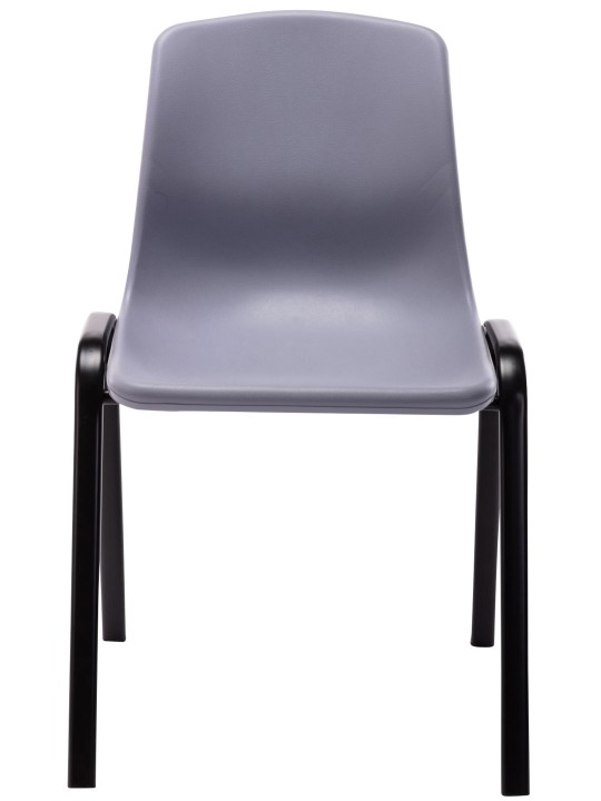 Set 4 scaune stivuitoare Nowra plastic, gri