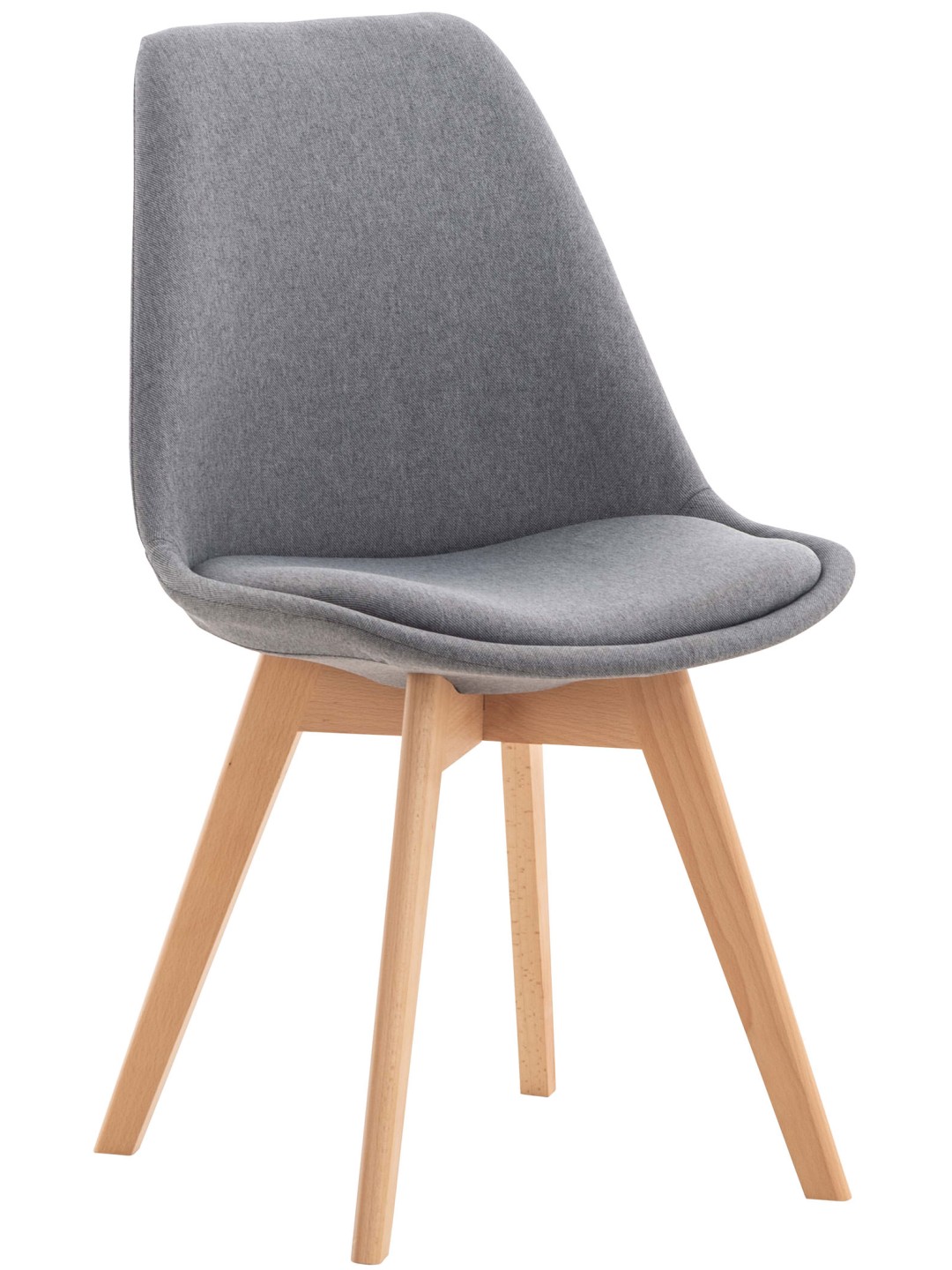 Scaun Linares stofa, gri deschis